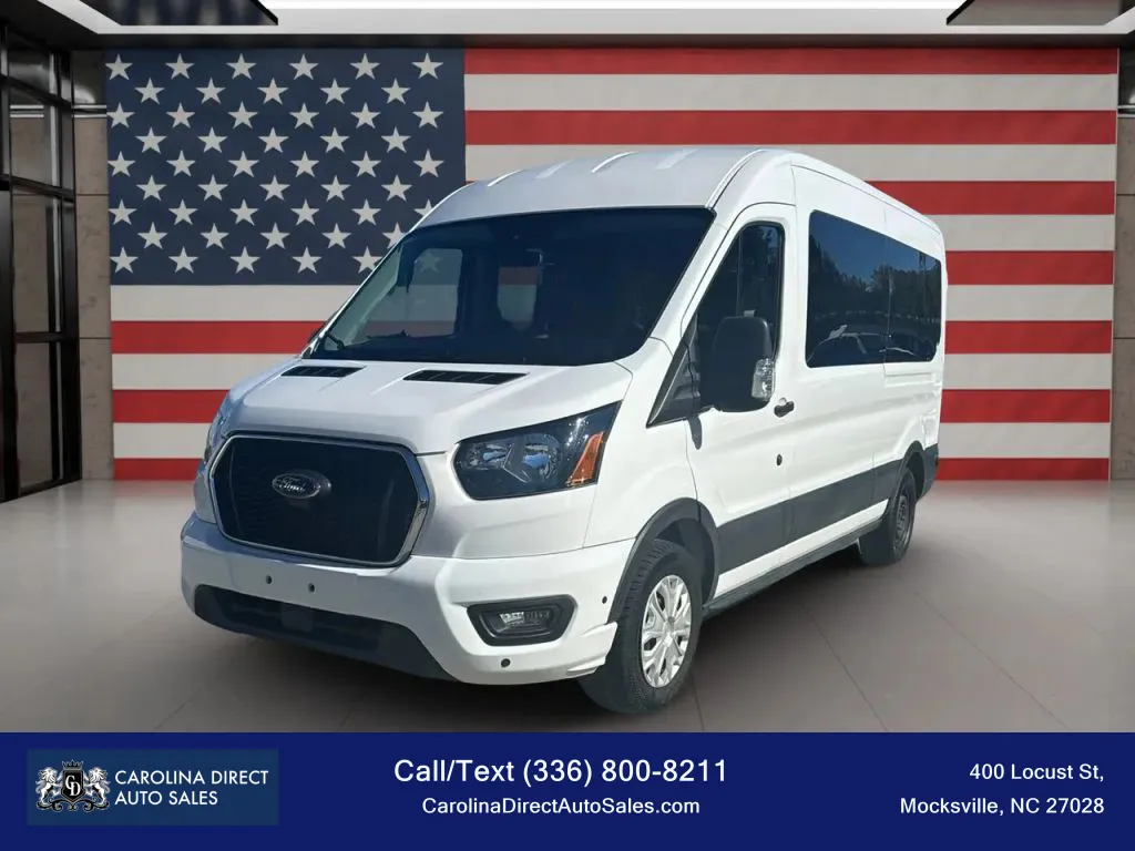 White 2024 Ford Transit 350 Passenger Van XLT w/Medium Roof Van 3D for sale in Mocksville, NC