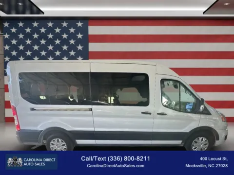 White 2021 Ford Transit 350 Passenger Van XLT w/Medium Roof Van 3D for sale in Mocksville, NC