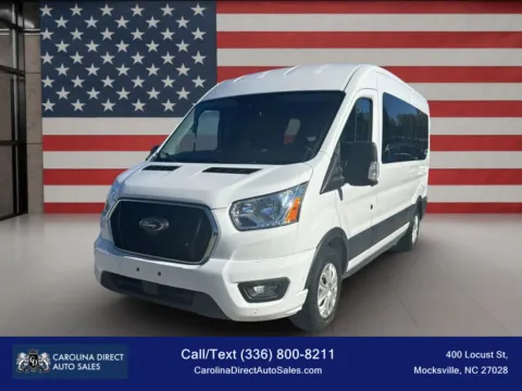 White 2021 Ford Transit 350 Passenger Van XLT w/Medium Roof Van 3D for sale in Mocksville, NC