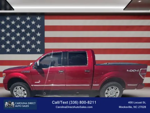 Red 2014 Ford F-150 SuperCrew Cab Platinum Pickup 4D 5 1/2 ft for sale in Mocksville, NC
