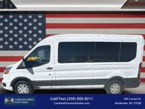 White 2022 Ford Transit 350 Passenger Van XLT w/Medium Roof Van 3D for sale in Mocksville, NC