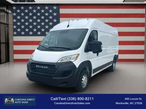 White 2023 Ram ProMaster Cargo Van 2500 High Roof w/159' WB Van 3D for sale in Mocksville, NC