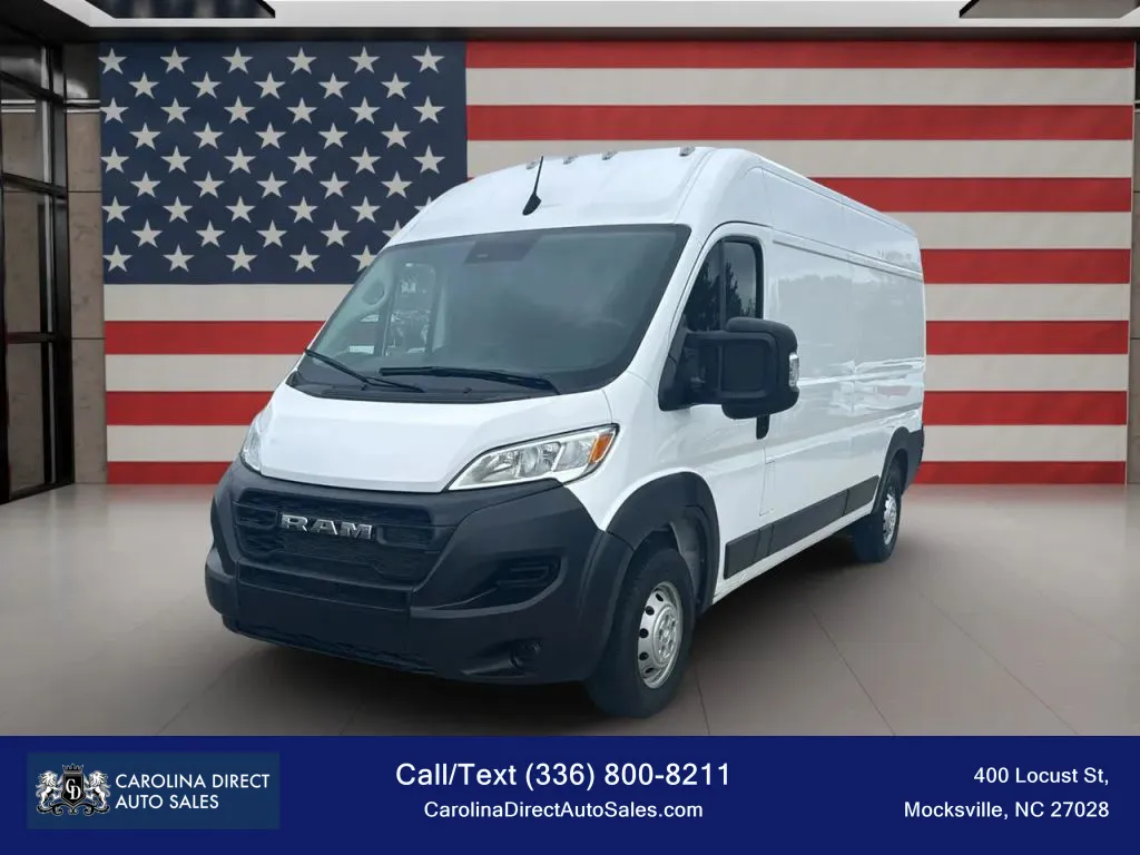 White 2023 Ram ProMaster Cargo Van 2500 High Roof w/159' WB Van 3D for sale in Mocksville, NC