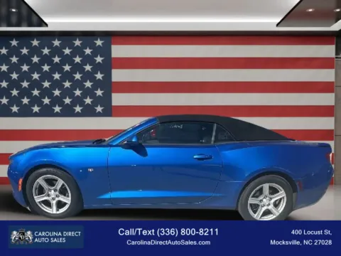 Blue 2018 Chevrolet Camaro LT Convertible 2D for sale in Mocksville, NC