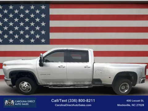 Silver 2022 Chevrolet Silverado 3500 HD Crew Cab LTZ Pickup 4D 8 ft for sale in Mocksville, NC