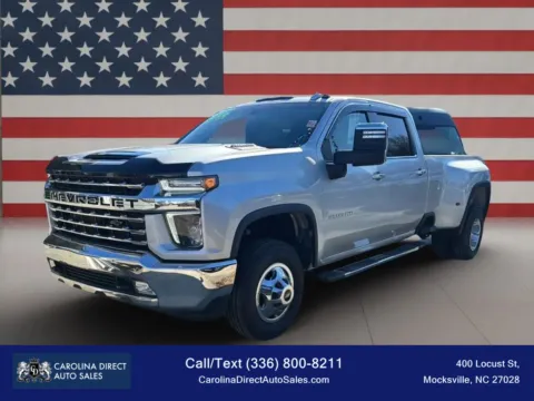 Silver 2022 Chevrolet Silverado 3500 HD Crew Cab LTZ Pickup 4D 8 ft for sale in Mocksville, NC