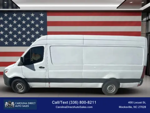 White 2019 Mercedes-Benz Sprinter 2500 Cargo High Roof w/170' WB Van 3D for sale in Mocksville, NC