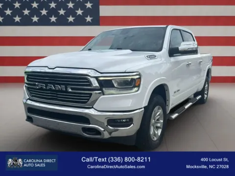 White 2020 Ram 1500 Crew Cab Laramie Pickup 4D 5 1/2 ft for sale in Mocksville, NC