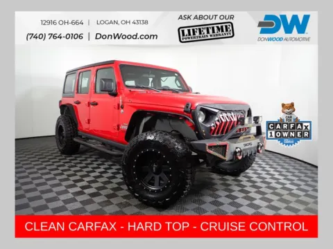 Red 2018 Jeep Wrangler Unlimited Sport for sale in Logan, OH