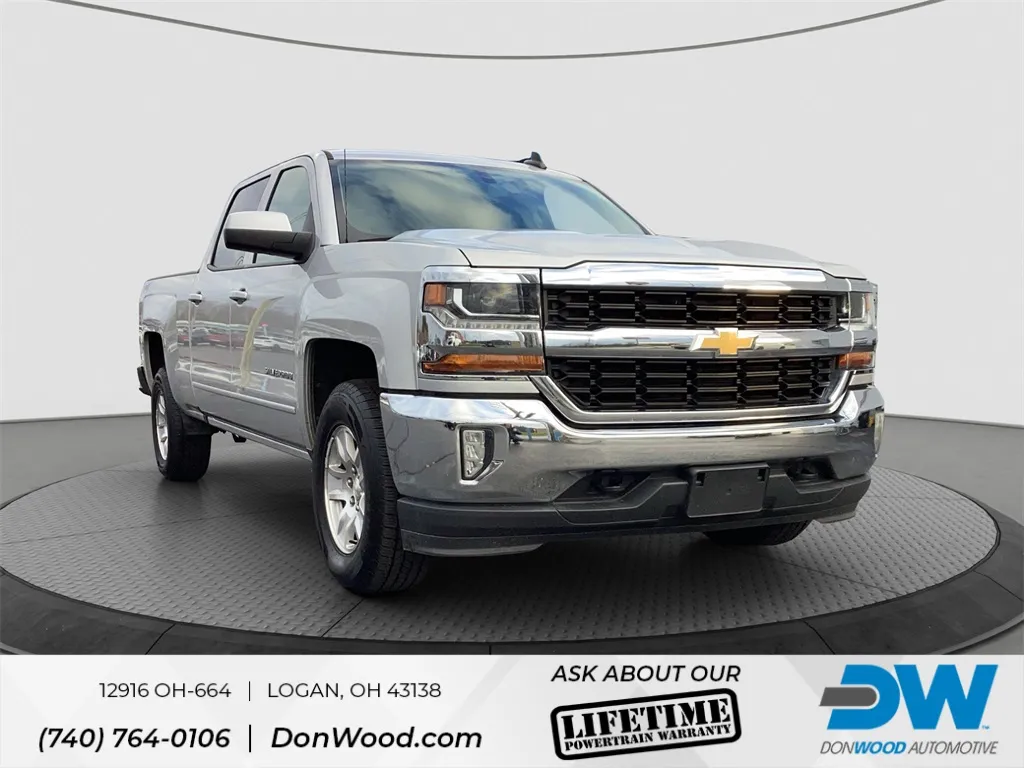 Silver 2018 Chevrolet Silverado 1500 LT for sale in Logan, OH