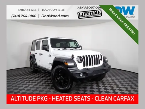 White 2020 Jeep Wrangler Unlimited Sport Altitude for sale in Logan, OH