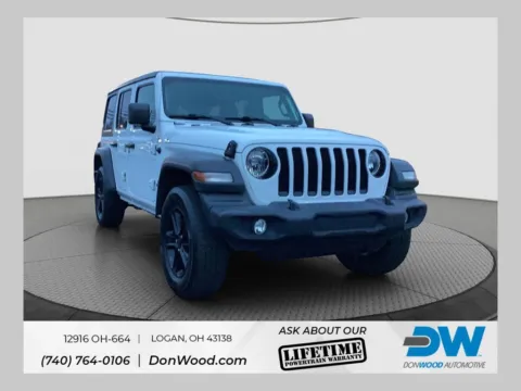 White 2020 Jeep Wrangler Unlimited Sport Altitude for sale in Logan, OH