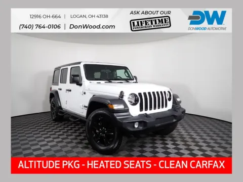 White 2020 Jeep Wrangler Unlimited Sport Altitude for sale in Logan, OH