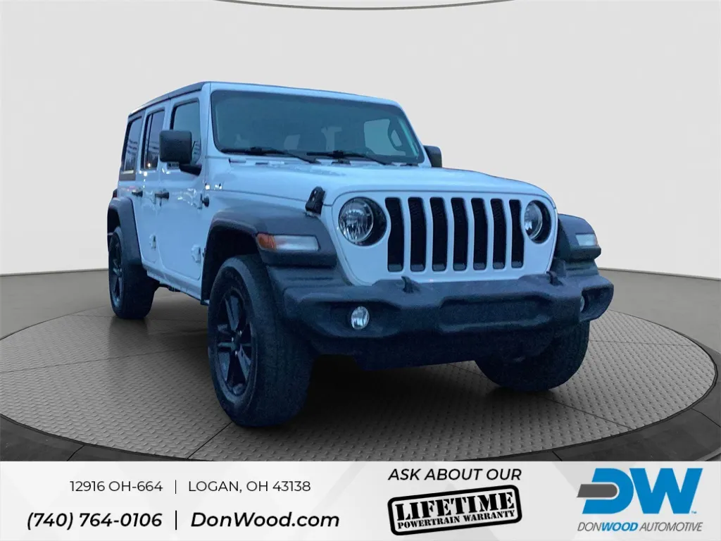 White 2020 Jeep Wrangler Unlimited Sport Altitude for sale in Logan, OH