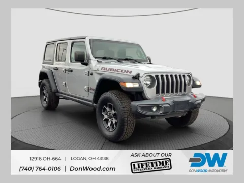 Silver 2018 Jeep Wrangler Unlimited Rubicon for sale in Logan, OH