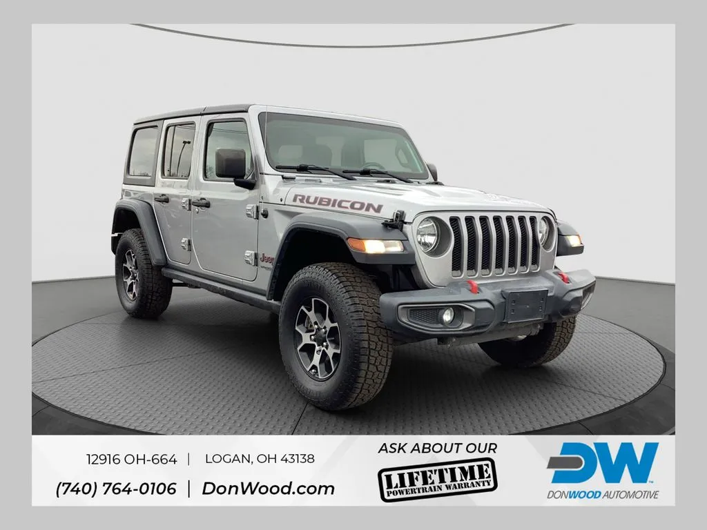 Silver 2018 Jeep Wrangler Unlimited Rubicon for sale in Logan, OH