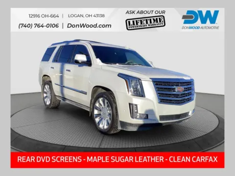White 2019 Cadillac Escalade Platinum Edition for sale in Logan, OH