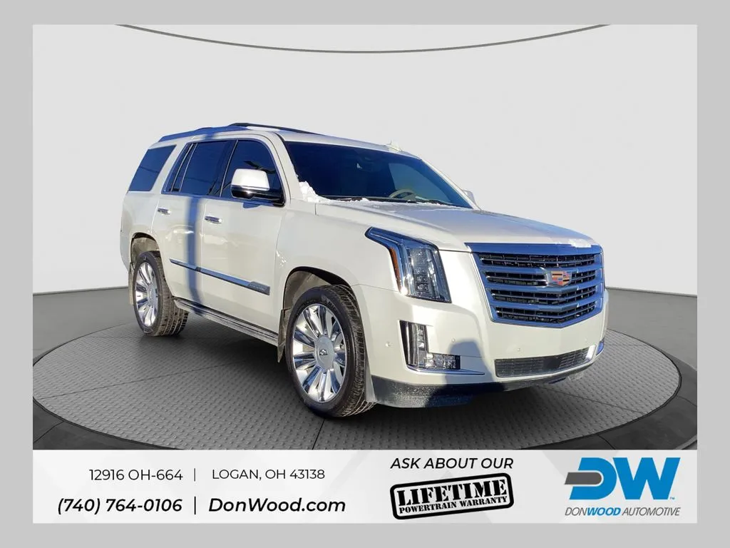 White 2019 Cadillac Escalade Platinum Edition for sale in Logan, OH