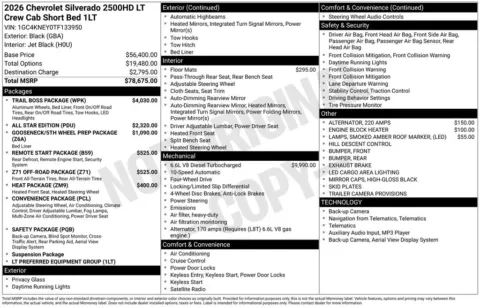 Another view of 2026 Chevrolet Silverado 2500HD LT for sale in Logan, OH at Don Wood Chevrolet