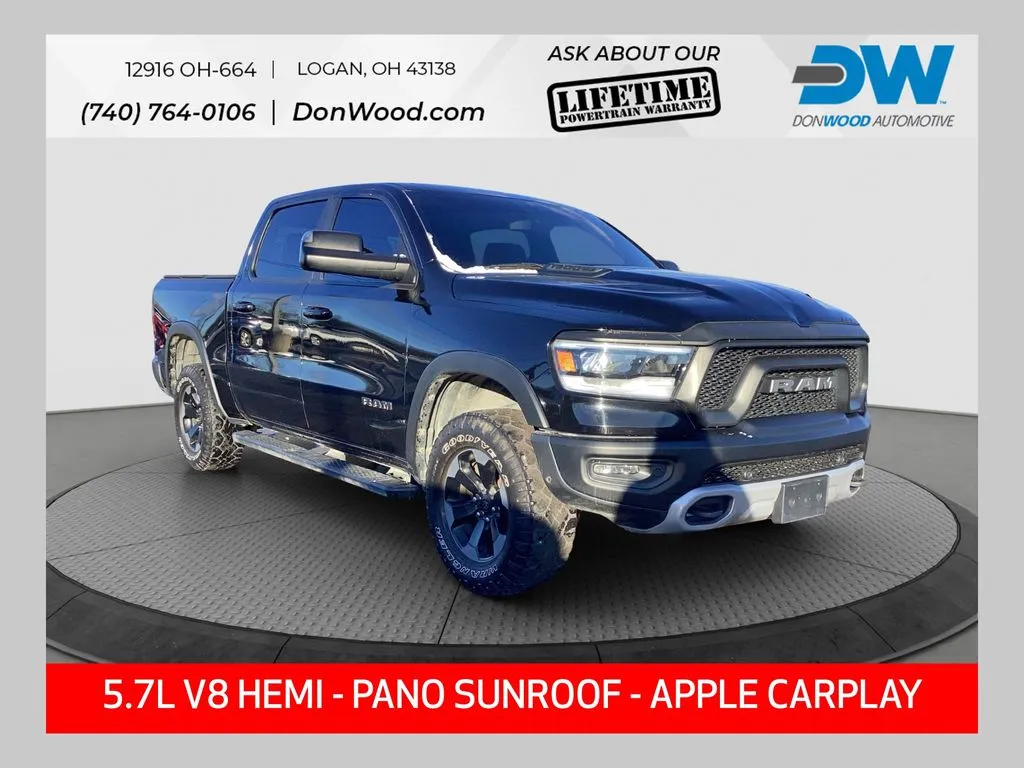 Black 2019 Ram 1500 Rebel for sale in Logan, OH