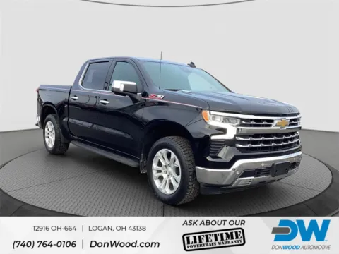 Black 2023 Chevrolet Silverado 1500 LTZ for sale in Logan, OH