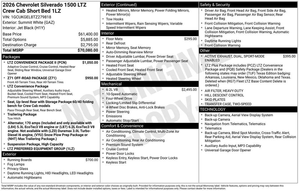 2026 Chevrolet Silverado 1500 LTZ - Photo 6