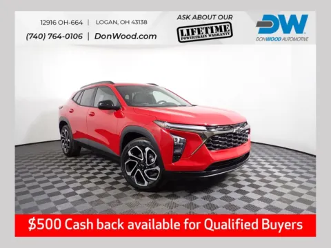 Red 2026 Chevrolet Trax 2RS for sale in Logan, OH