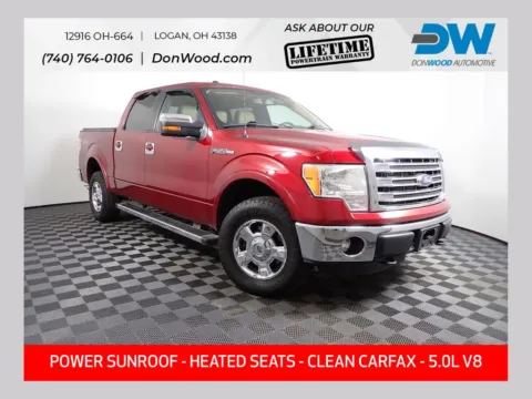 Red 2013 Ford F-150 Lariat for sale in Logan, OH