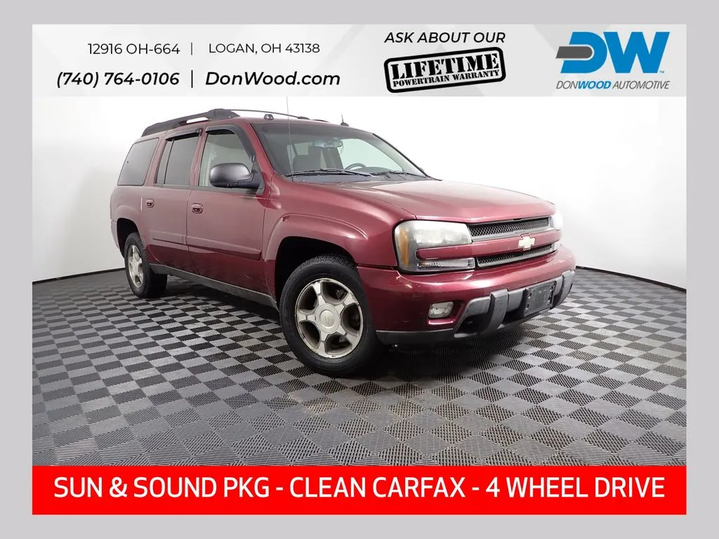 Red 2005 Chevrolet TrailBlazer EXT LT for sale in Logan, OH