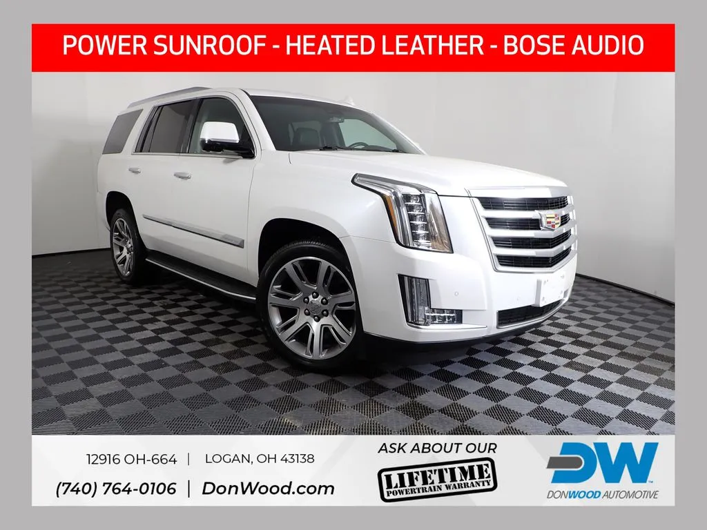 White 2016 Cadillac Escalade Luxury for sale in Logan, OH