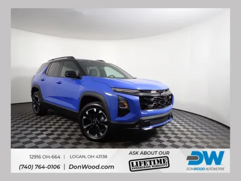 Blue 2026 Chevrolet Equinox RS for sale in Logan, OH