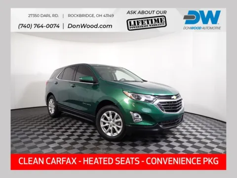 Green 2019 Chevrolet Equinox LT for sale in Logan, OH