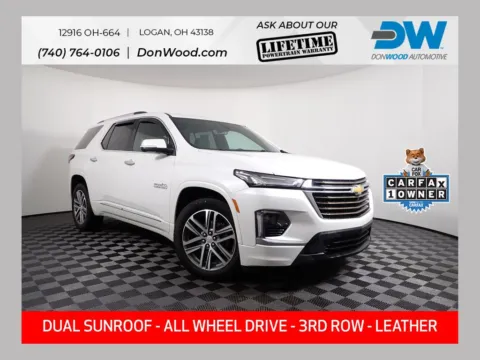 White 2023 Chevrolet Traverse High Country for sale in Logan, OH