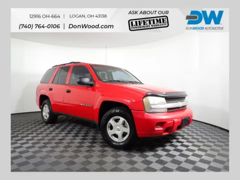 Red 2002 Chevrolet TrailBlazer LS for sale in Logan, OH