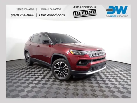 Red 2022 Jeep Compass Limited for sale in Logan, OH
