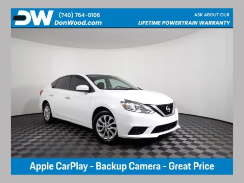 White 2019 Nissan Sentra SV for sale in Logan, OH