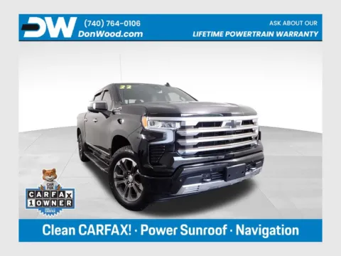Black 2022 Chevrolet Silverado 1500 High Country for sale in Logan, OH