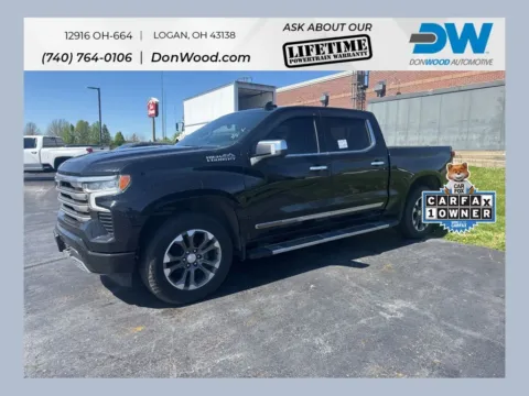 Black 2022 Chevrolet Silverado 1500 High Country for sale in Logan, OH