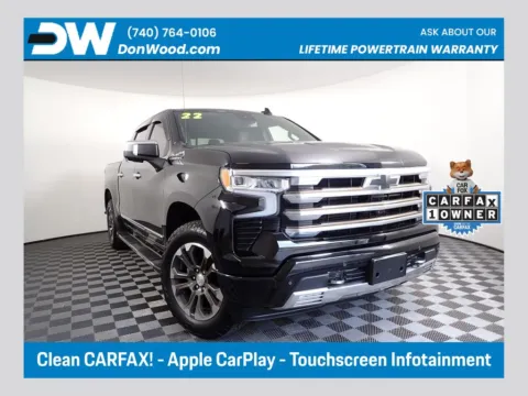 Black 2022 Chevrolet Silverado 1500 High Country for sale in Logan, OH