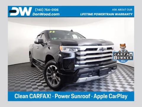 Black 2022 Chevrolet Silverado 1500 High Country for sale in Logan, OH