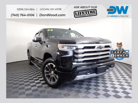 Black 2022 Chevrolet Silverado 1500 High Country for sale in Logan, OH