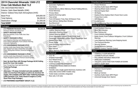 Another view of 2019 Chevrolet Silverado 1500 LTZ for sale in Logan, OH at Don Wood Chevrolet