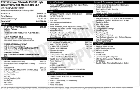 Another view of 2022 Chevrolet Silverado 3500HD High Country for sale in Logan, OH at Don Wood Chevrolet