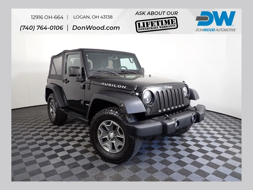 Black 2014 Jeep Wrangler Rubicon for sale in Logan, OH