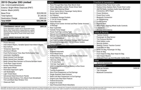 Another view of 2015 Chrysler 200 Limited for sale in Logan, OH at Don Wood Chevrolet