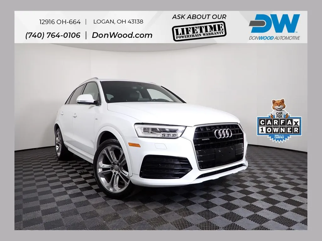 White 2017 Audi Q3 2.0T Prestige for sale in Logan, OH