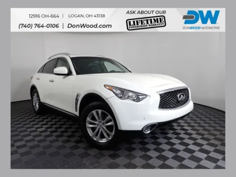 White 2017 INFINITI QX70 AWD for sale in Logan, OH