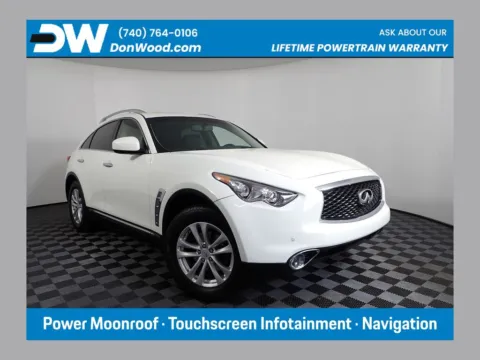 White 2017 INFINITI QX70 AWD for sale in Logan, OH