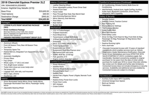 Another view of 2018 Chevrolet Equinox Premier for sale in Logan, OH at Don Wood Chevrolet