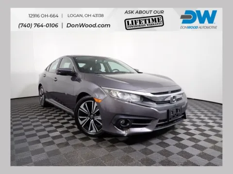 Gray 2017 Honda Civic EX-L for sale in Logan, OH